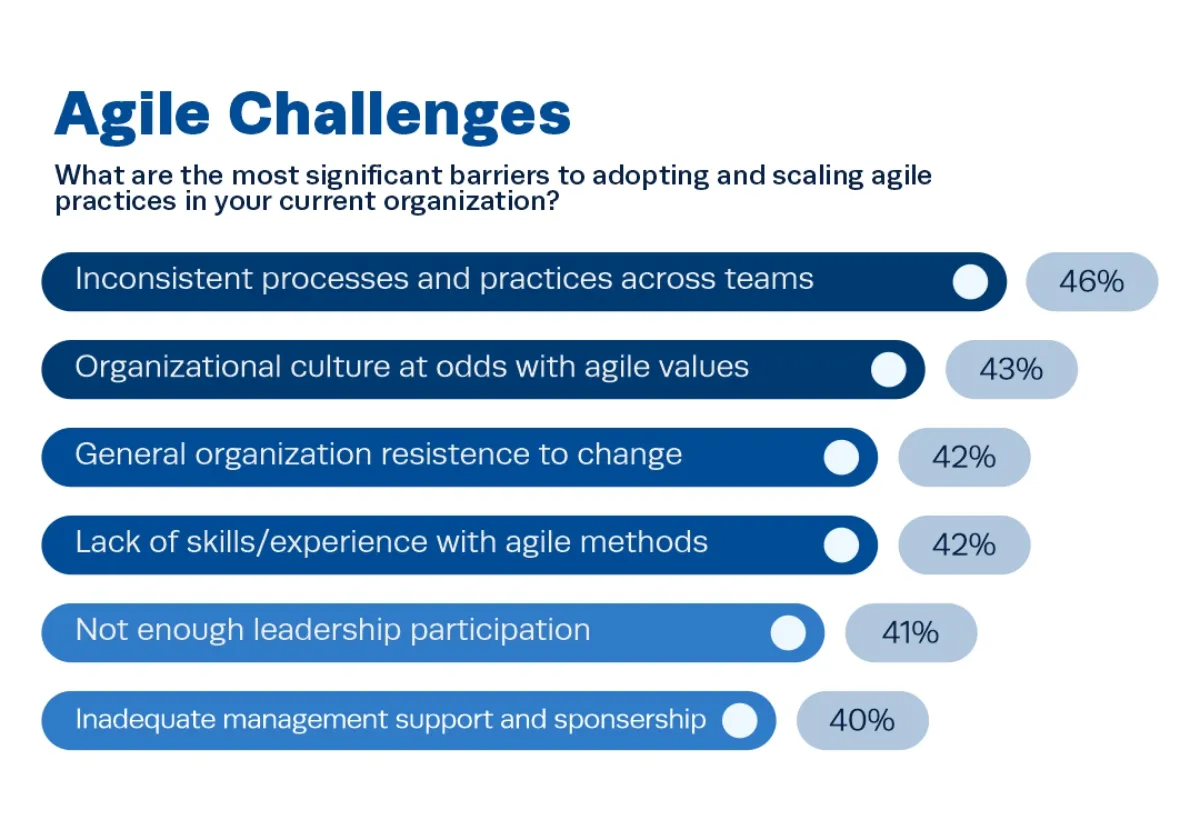 Encuesta gráfico uno Gráfico de encuesta - gestión ágil de proyectos