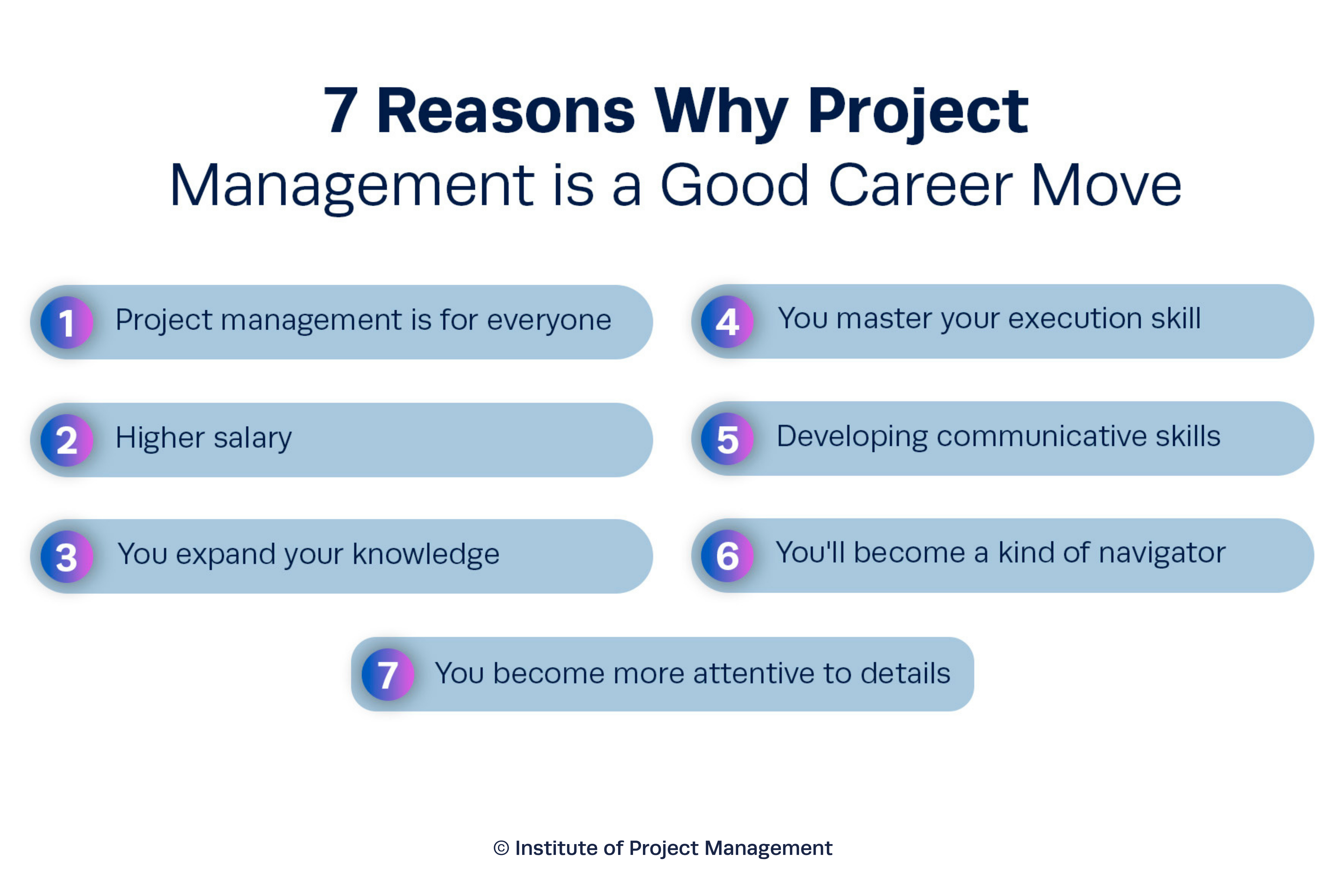 7 Reasons PM is a Good Career